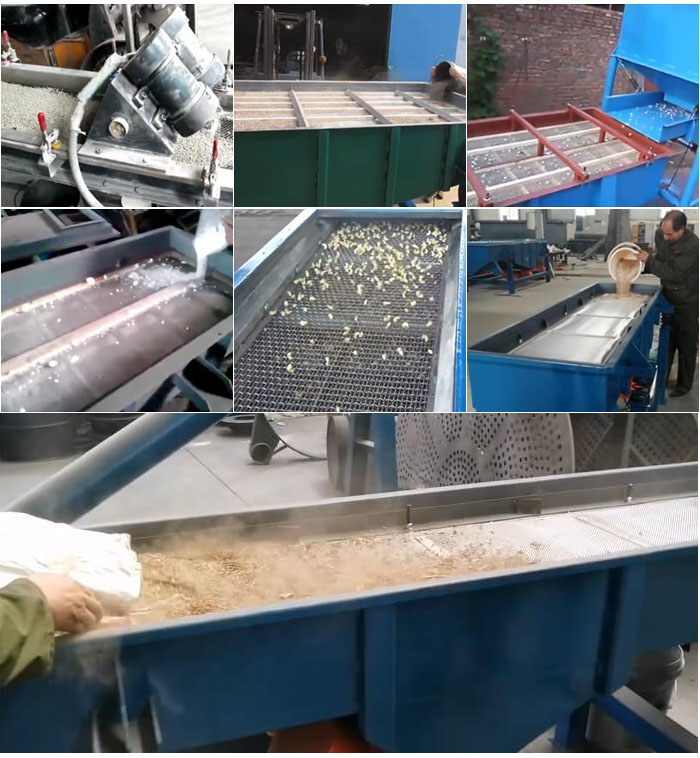 直線振動篩，石子，沙子，砂石等物料使用現場圖