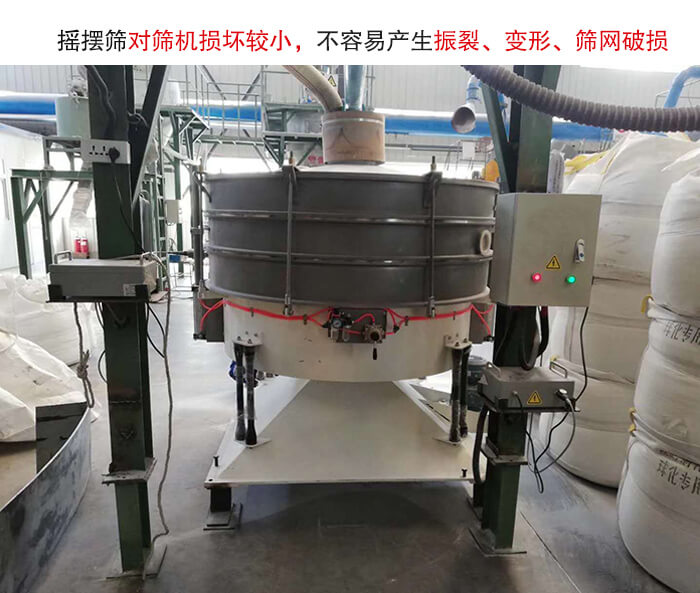 搖擺篩沒有振動力借助的主要是篩箱搖晃,所以磨損較小。
